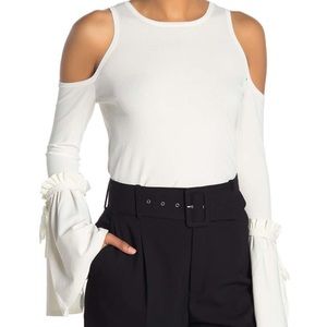 MILLY EUC Cold Shoulder Top